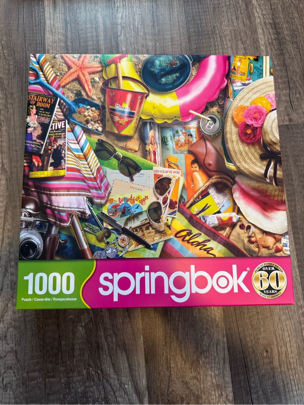Springbok 1000-Piece Beach Collage Puzzle - Colorful